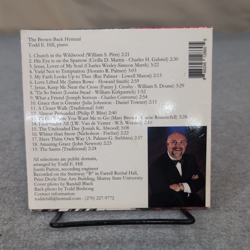 The Brown Back Hymnal Todd E Hill Piano CD Music Album - Picture 2 of 2